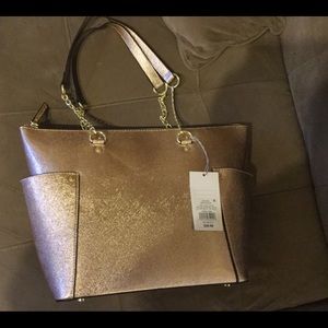 Rose Gold Handbag New w tags